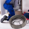 Drain Cable Sewer Cable 50Ft 1/2In Drain Cleaning Cable Auger Snake Pipe