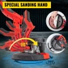 9" Drywall Sander 850W 6 Variable Speed Foldable Sander with Vacuum Bag