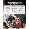Electric Drain Cleaning Machine with 100 FT x 1/2 In Cable and Auto Feed