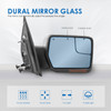 Chrome Power Heated Side View Mirror w/ Streamer Signal For 2004-2014 Ford F150