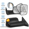 2PC Power Heated Tow Mirrors w/ Puddle Lights Turn Signal For 2009-2018 Ram 1500