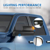 2PC Power Heated Tow Mirrors w/ Puddle Lights Turn Signal For 2009-2018 Ram 1500