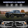 Pair Black Headlights Assembly w/ LED DRL For 2009-2018 Ram 1500 2500 3500