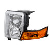 Pair Front Chrome Housing Headlights Assembly For 2006-2010 Jeep Commander