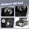 2X Clear Lens Black Housing Headlights Assembly For 2005-10 Chrysler 300 Halogen