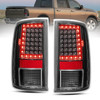 2X Black Rear Lamps Tail Lights For 2009-2018 Ram 1500 2010-2018 Ram 2500 3500