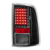 2X Black Rear Lamps Tail Lights For 2009-2018 Ram 1500 2010-2018 Ram 2500 3500