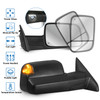 Set(2) Power Heated w/ LED Signal Temp Sensor Tow Mirrors For 2009-18 Dodge Ram