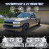 2X Chrome Headlights & Bumper Lamps For 99-02 Chevy Silverado 1500 00-06 Tahoe