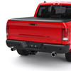 Black Rear Bumper Assembly For 2009-2019 Ram 1500 w/ Dual Exhaust & Sensor Holes