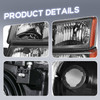 Pair Headlights & Bumper Lights For 2003-2006 Chevy Silverado 1500 2500 3500 HD