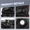 Pair Headlights & Bumper Lights For 2003-2006 Chevy Silverado 1500 2500 3500 HD