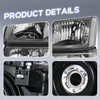 Pair Headlights & Bumper Lights For 2003-2006 Chevy Silverado 1500 2500 3500 HD