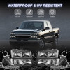Pair Headlights & Bumper Lights For 2003-2006 Chevy Silverado 1500 2500 3500 HD