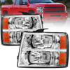 Pair Headlight Assembly For 2007-2013 Chevrolet Chevy Silverado 1500 2500 3500