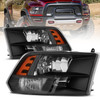 Pair Front Headlights Assembly For 2009-2018 Dodge RAM 1500 2500 3500 4500 5500