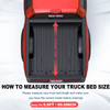 5.8FT Roll Up Bed Tonneau Cover For 2007-2025 Chevy Silverado GMC Sierra 1500