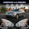 2X Chrome Headlights Assembly For 2008-2013 Nissan Rogue 2014-2015 Rogue Select