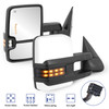 2X White Painted Power Heated Tow Mirrors For 2008-13 Silverado 1500 2500HD 3500