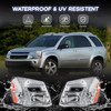 2X Front Lamps Headlights Assembly For 2005-2009 Chevy Equinox Chrome Housing