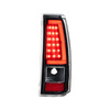 2X Black LED Rear Lamps Tail Lights For 2003-06 Chevy Silverado GMC Sierra 1500