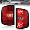 Pair Tail Lights Rear Lamps w/ Bulbs For 2007-2013 Chevy Silverado GMC Sierra