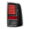 2X Black Rear Lamps Tail Lights For 2009-2018 Ram 1500 2010-2018 Ram 2500 3500