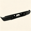 For 2007-2013 Chevy Silverado GMC Sierra 1500 Black Rear Bumper w/o Sensor Hole