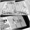 99-04 Ford Mustang Headlights - Chrome Housing Clear Corner