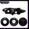 Headlights For 2015 2016 2017 Toyota Camry Black Housing Left+Right Headlamp Set