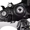 Headlights For 2015 2016 2017 Toyota Camry Black Housing Left+Right Headlamp Set