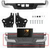 For Toyota Tacoma 2016 2017 2018-2023 Chrome Rear Step Bumper W/o Sensor Holes