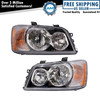 Headlight Assembly Pair LH RH 2pc for 2001-2003 Toyota Highlander