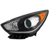 Headlight Halogen CAPA Certified Left Driver For 2017-2019 KIA Niro Black