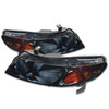 06-11 Honda Civic Sedan Headlights - Smoked Housing Amber Corner