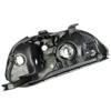 96-98 Honda Civic Headlights - Smoked Housing Amber Corner