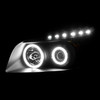 Halogen Projector Headlight Set Black with RX Halo Fits 2006-2008 Toyota RAV4