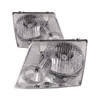 Fits 02-05 Ford Explorer Headlights Headlamps Pair Set Halogen Chrome
