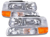 Headlights For 99-02 Chevrolet Silverado 00-06 Tahoe GM2502187 GM2503187 Halogen