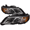 Headlights Set Fits 2013-2015 Acura RDX AC2502123 AC2503123 Halogen Black