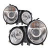 Halogen Projector Headlights Pair Fits 00-02 Mercedes E Class Sedan /00-03 Wagon