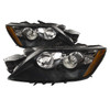 Headlight Set Fits 2012 Mazda CX-7 Halogen Black Housing Performance Lens