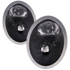 Headlight Black Halogen Right Left Set Fits 2002-2004 Mini Cooper