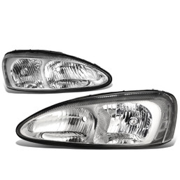 04-08 Pontiac Grand Prix Headlights - Chrome Housing Clear Corner