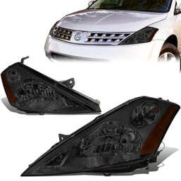 03-07 Nissan Murano Headlights - Smoked Housing Amber Corner