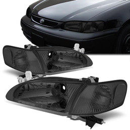 98-00 Toyota Corolla Headlights - Smoked Housing Clear Corner