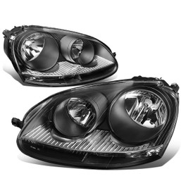05-10 Volkswagen Jetta Rabbit Headlights - Black Housing