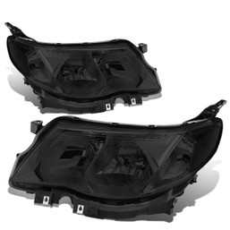 09-13 Subaru Forester Headlights - Smoked Housing Clear Corner