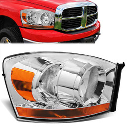 07-10 Dodge Ram 1500-5500 Right/Passenger Side Headlight - Chrome Housing - CH2503180