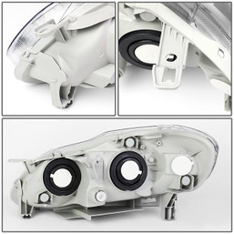 03-08 Toyota Corolla Right/Passenger Side Headlight - Chrome Housing - TO2503160
